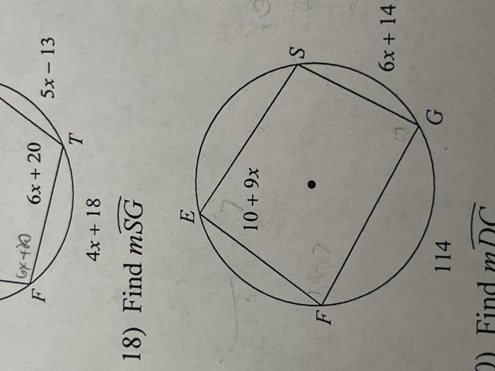 Find the measure of arc jh