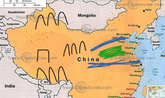 Ancient china map answer key