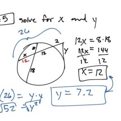 Segment lengths in circles worksheet