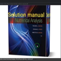 Numerical analysis 10th edition solutions pdf