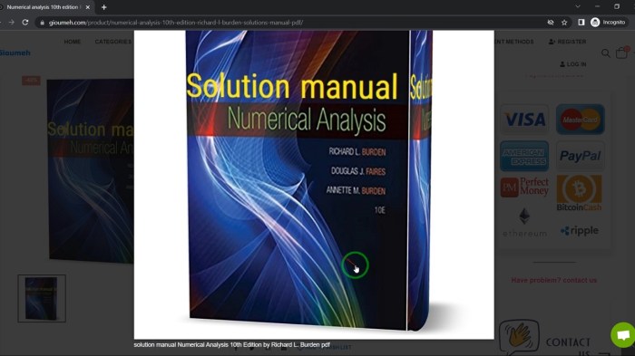 Numerical analysis 10th edition solutions pdf